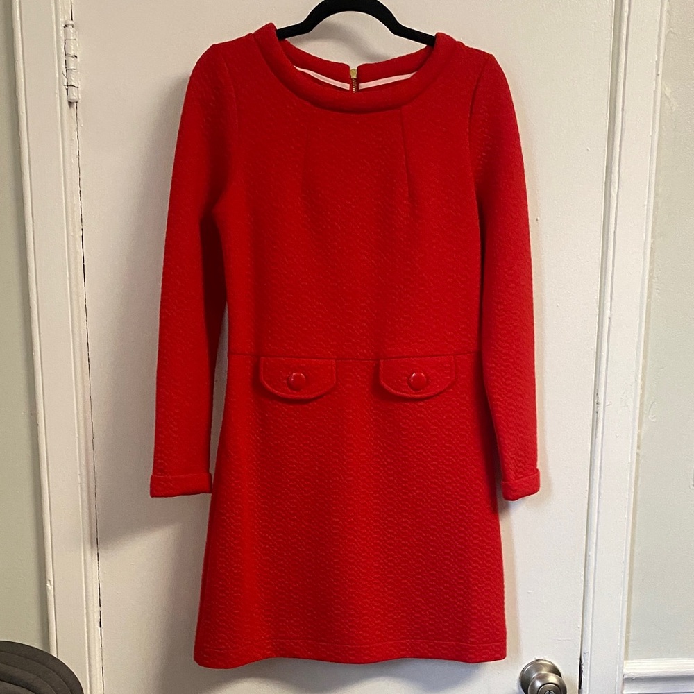 Boden Red Midi Dress